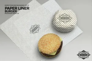 Custom burger paper with logo